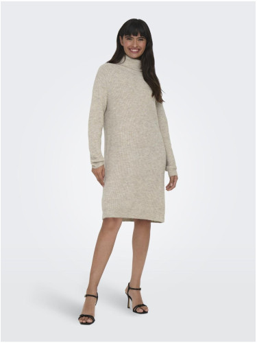 Light grey women's brindle sweater dress ONLY Silly - Women