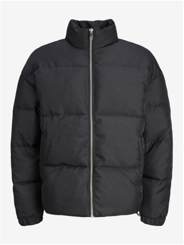 Men's Black Quilted Winter Jacket Jack & Jones Urban - Men