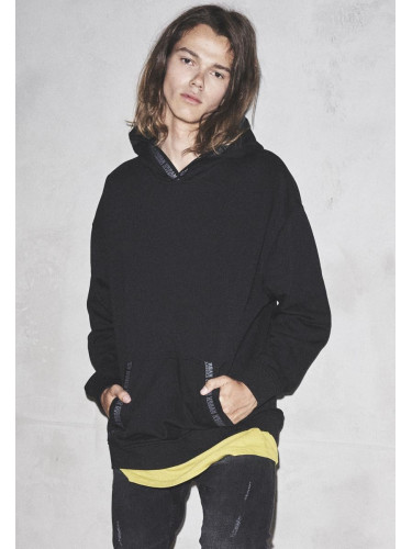 Oversize Logo Hoody black