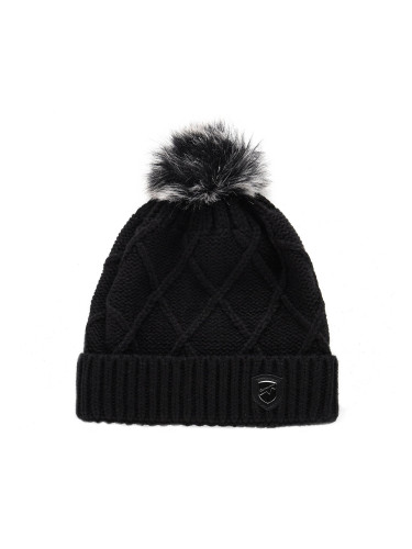 Warm hat with pompom ALPINE PRO GODERE black