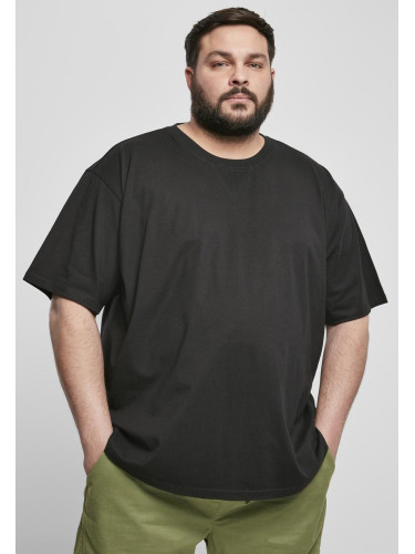 Curved Oversized T-Shirt Made of Organic Cotton Black