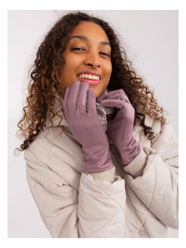 Purple women's smartphone gloves
