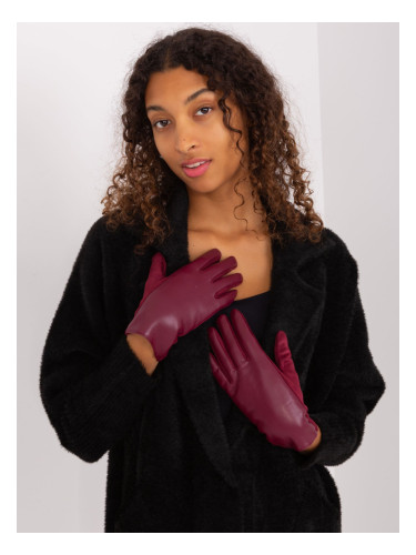 Women's touch gloves burgundy