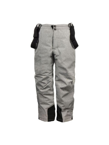 ALPINE PRO GUSTO Детски скиорски панталони, сиво, размер
