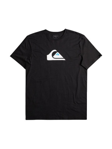 Quiksilver COMP LOGO SS Мъжка тениска, черно, размер