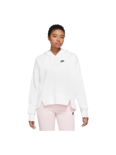 Nike NSW CLUB FLC HOODIE SSNL Дамски суитшърт, бяло, размер