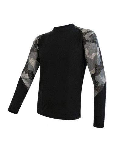 Sensor MERINO IMPRESS Мъжка функционална блуза, черно, размер