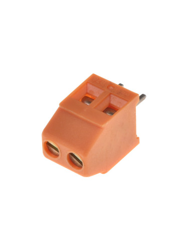 PCB терминален блок, с изолационни прегради, 2 пина, 16А, за печатен монтаж