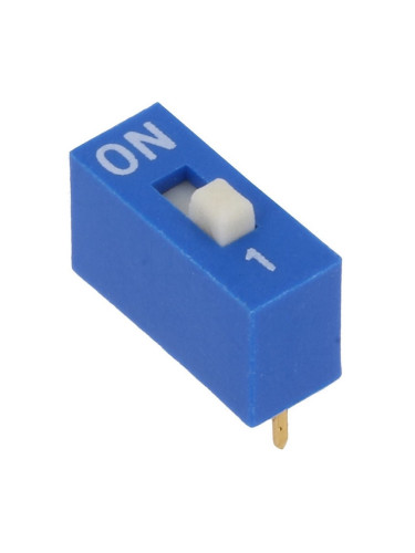 Микропревключвател DIP плъзгач,  0.05A/12VDC,  10x4x10mm,  ON-OFF