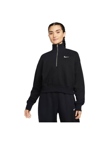 Nike SPORTSWEAR PHOENIX FLEECE Дамски суитшърт, черно, размер