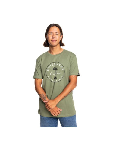 Quiksilver CIRCLE TRIM Мъжка тениска, бяло, размер