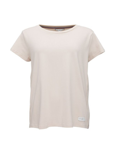 Tommy Hilfiger SHORT SLEEVE T-SHIRT Дамска тениска, бежово, размер