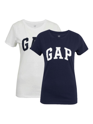 GAP V-GAP FRANCHISE CLSC TEE PACK Дамска тениска, бяло, размер