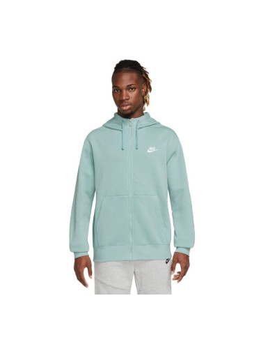 Nike NSW CLUB HOODIE FZ BB M Мъжки суитшърт, светло-зелено, размер