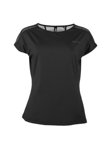 Fitforce MYRIS Дамска тениска за фитнес, черно, размер