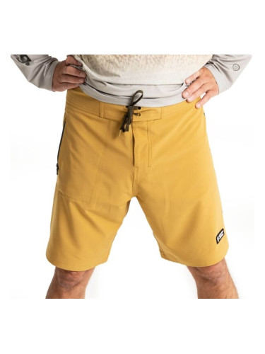 ADVENTER & FISHING UV SHORTS SAND Мъжки къси панталони за риболов, жълто, размер