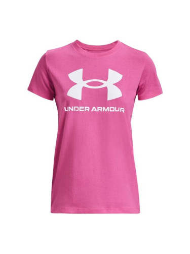 Under Armour LIVE SPORTSTYLE GRAPHIC SS Дамска тениска, розово, размер