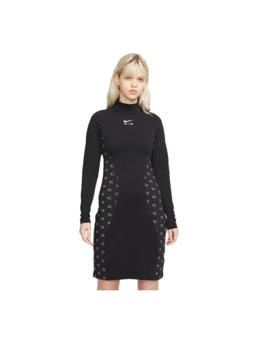 Nike NSW AIR LS DRESS Дамска рокля, черно, размер