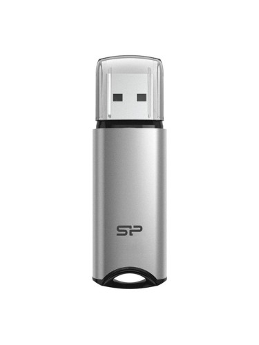 Памет 32GB USB Flash Drive, Silicon Power Marvel M02 (SP032GBUF3M02V1S), USB 3.2 Gen 1, сива