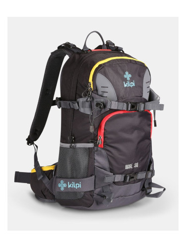 Black unisex sports backpack Kilpi RISE