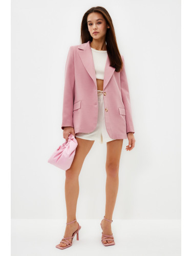Trendyol Limited Edition Pink Regular Lined Woven Blazer Jacket