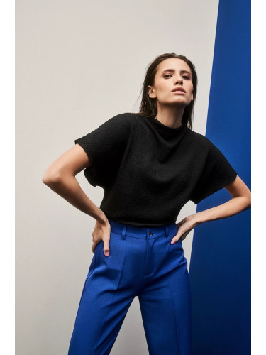 Marisse Elegant Blouse With Wide Sleeves, Black