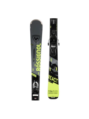 Rossignol REACT RS + XPRESS 10 GW Ски за спускания, тъмносиво, размер