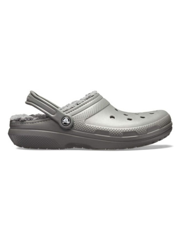 Crocs CLASSIC FUZZ LINED CLOG Дамски чехли, сиво, размер 36/37