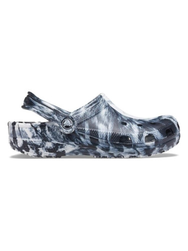 Crocs CLASSIC MARBLED CLOG Универсални чехли, черно, размер 36/37