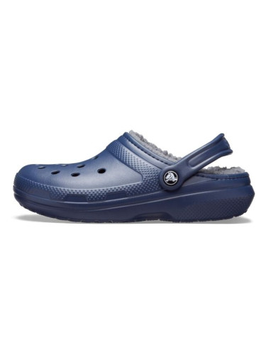 Crocs CLASSIC FUZZ LINED CLOG Дамски чехли, тъмносин, размер 36/37