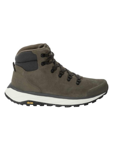 Jack Wolfskin TERRAVENTURE URBAN MID M Мъжки туристически обувки, тъмносиво, размер