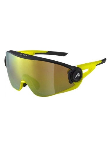 Alpina Sports 5W1NG Q Слънчеви очила, жълто, размер