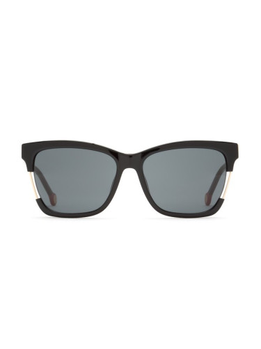 Carolina Herrera She752 0700 56 - квадратна слънчеви очила, дамски, черни