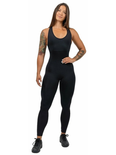 Nebbia One-Piece Workout Jumpsuit Gym Rat Black XS Фитнес панталон