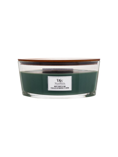 WoodWick Mint Leaves & Oak Ароматна свещ 453,6 g