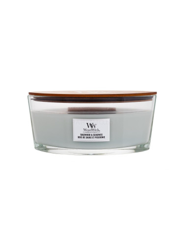 WoodWick Sagewood & Seagrass Ароматна свещ 453,6 g