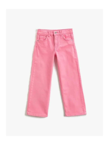 Koton Girls' Jeans Pink 3skg40051ad