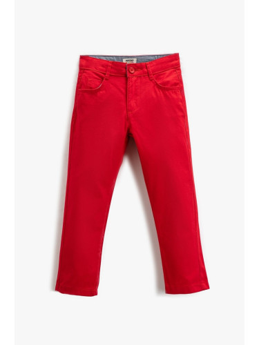 Koton Boys' Pocket Slim Fit Chino Pants 3skb40006tw