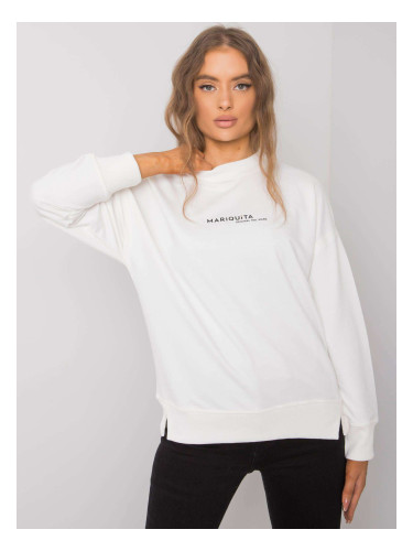 Women's sweatshirt Ecru with print