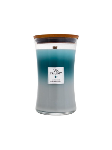 WoodWick Trilogy Icy Woodland Ароматна свещ 610 g