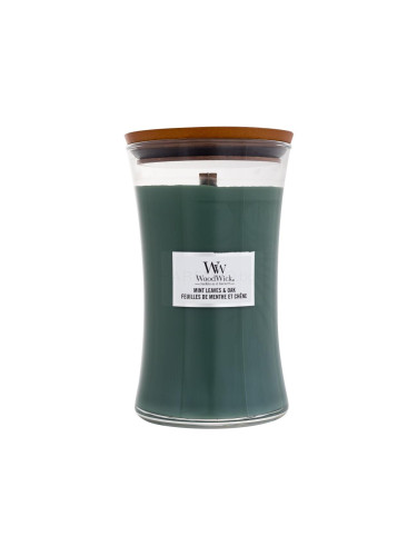 WoodWick Mint Leaves & Oak Ароматна свещ 610 g