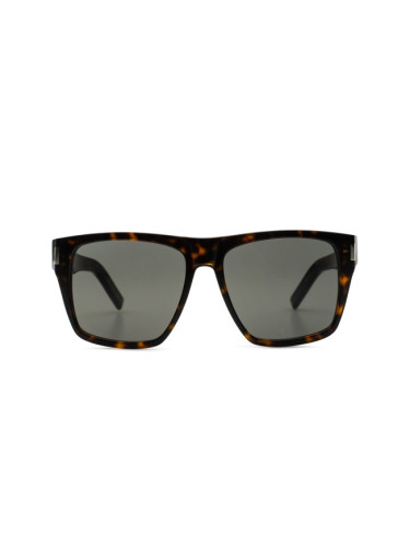 Saint Laurent SL 424 002 56 - квадратна слънчеви очила, дамски, кафяви