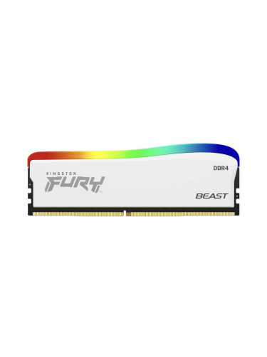 Памет Kingston FURY Beast White RGB 16GB DDR4 PC4-25600 3200MHz CL16 KF432C16BWA16