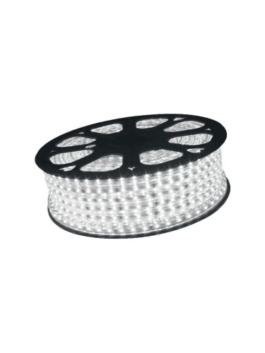 LED маркуч, 120 диода на метър, 8W/m, 230VAC, IP54, 3000K, топлобяла, BS01-00500