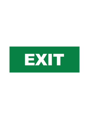 Самозалепващ стикер EXIT, BC14-01313, за LED аварийно осветително тяло, Braytron