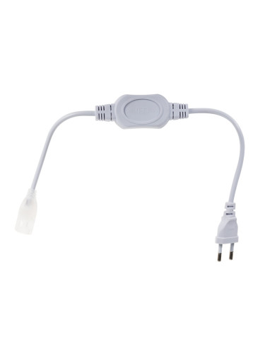 Захранващ кабел за LED маркуч (лента), еврощепсел, 0.2m, BS01-99906