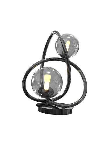 Wofi 8014-205 - LED Настолна лампа NANCY 2xG9/3,5W/230V черен хром