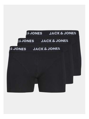 Jack & Jones Комплект 3 чифта боксерки Anthony 12171944 Черен
