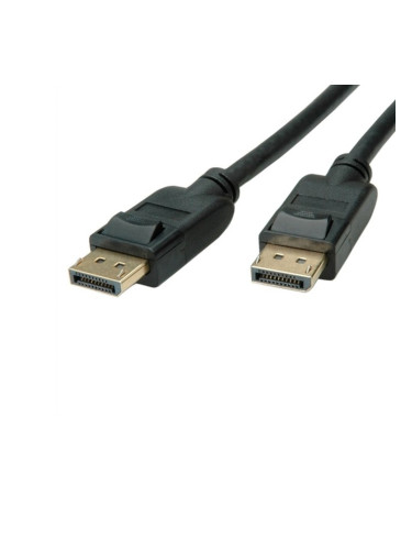 Кабел Roline 1.04.5812, от DisplayPort(м) към DisplayPort(м), 3m, черен