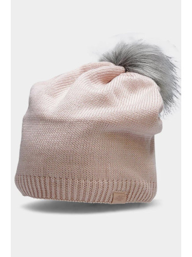 Women's winter hat 4F Light pink